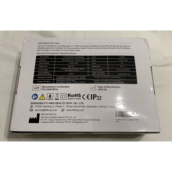 FIT KING Air Leg compression massager - Picture 5 of 6